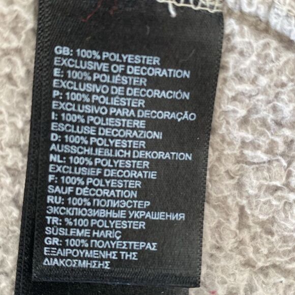 The North Face Teddy Gray and Blue Freece Jacket sz S/P - Picture 7 of 10